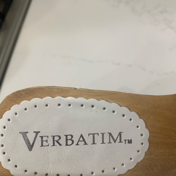 Verbatim Wooden heels with leather flowers nordstrom size 8 - Picture 7 of 9